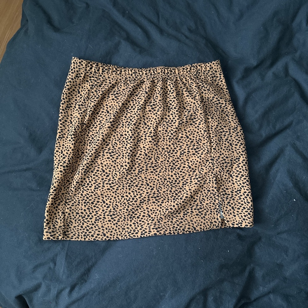 Cheetah print skirt